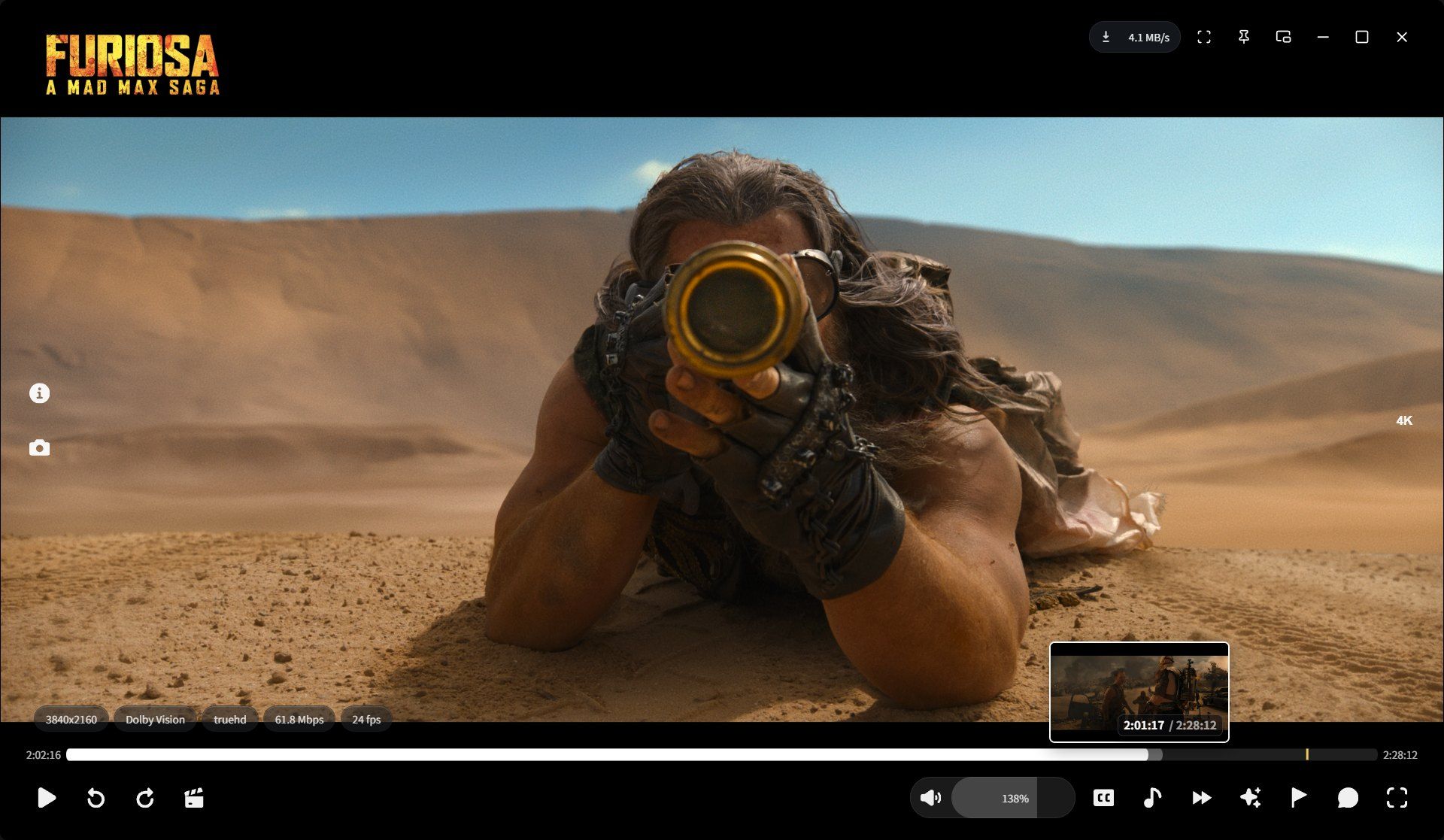 WWPlayer video player with timeline thumbnails